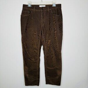 Brax Cooper Fancy Regular Fit Brown Corduroy Pants Mens 34x34 50976, 85-3834/54.